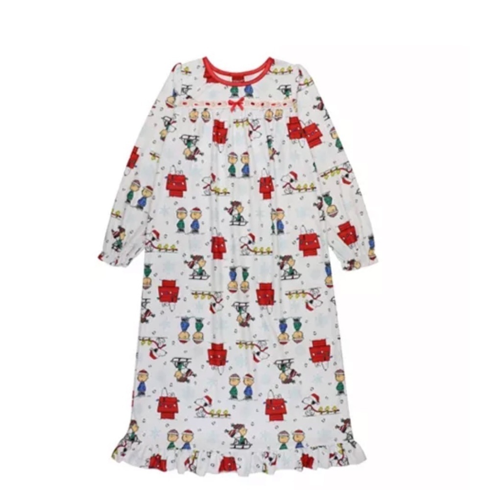 Peanuts Toddler Girls Granny Pullover Night Gown, night pajamas 2T